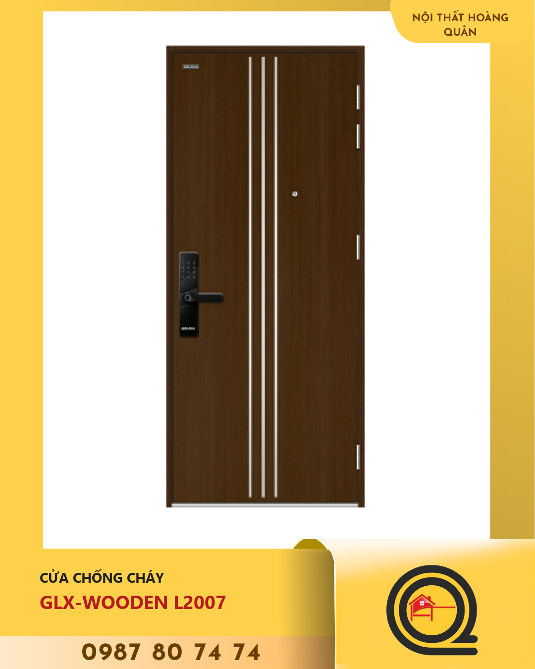 Cửa Gỗ Chống Cháy GLX-WOODEN L2007